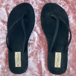 Women’s Black Flojos Fiesta Flat Sandals